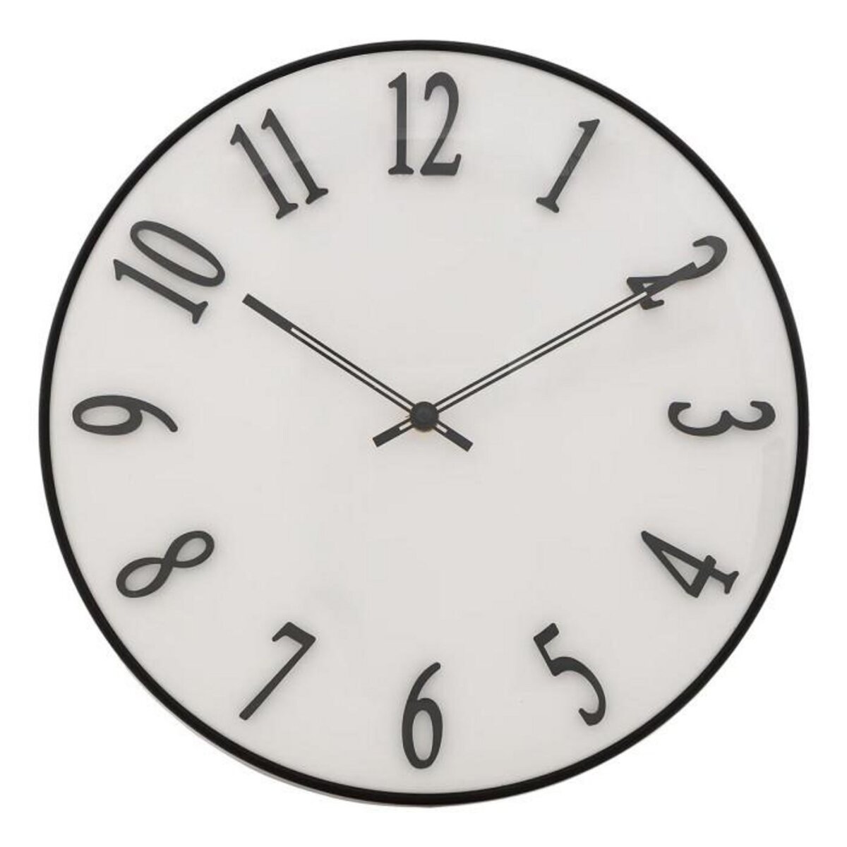 ATMOSPHERA Horloge Murale Relief  Edgar  35cm Blanc