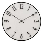 ATMOSPHERA Horloge Murale Relief  Edgar  35cm Blanc