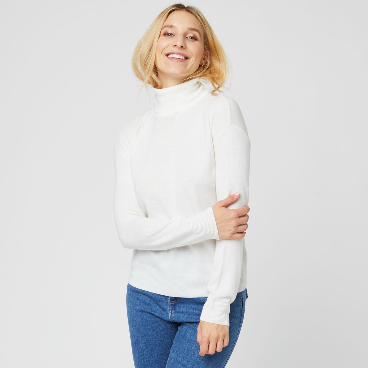 Pull col roulé discount femme pas cher