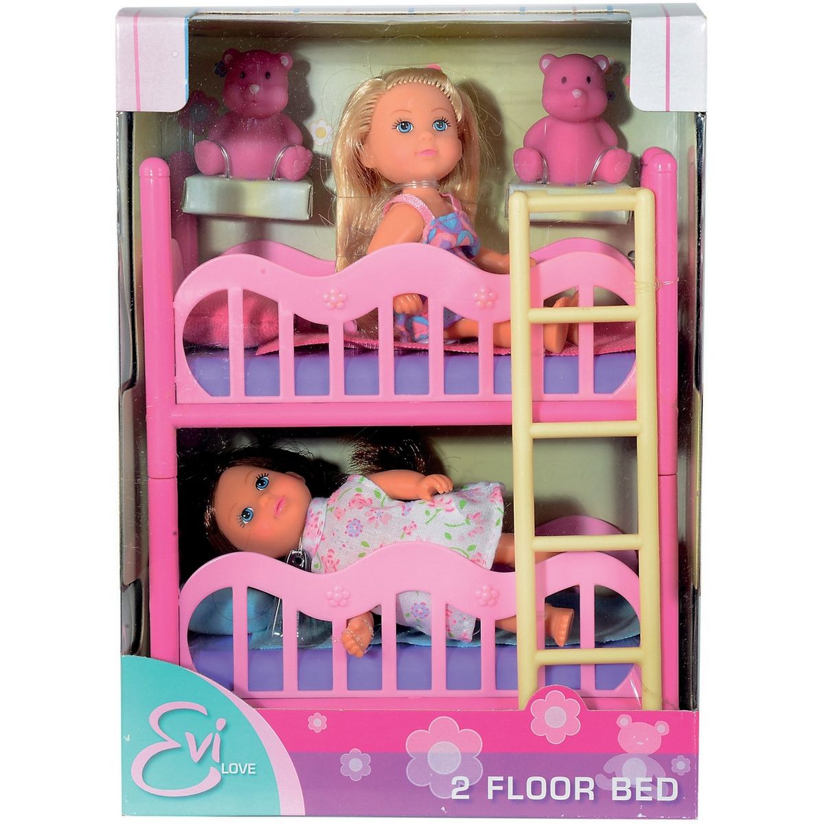 SMOBY Lits superposés et 2 poupées Evi love