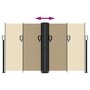 Voir la diapositive 5 : VIDAXL Auvent lateral retractable beige 140x1000 cm