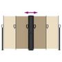 Voir la diapositive 5 : VIDAXL Auvent lateral retractable beige 140x1000 cm