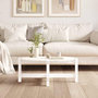 Voir la diapositive 3 : VIDAXL Table basse Blanc 87x48x35 cm Bois massif de pin