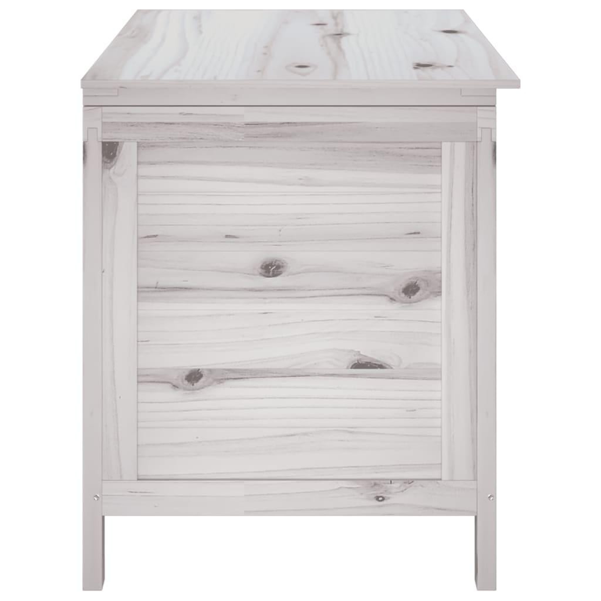 Voir la diapositive 5 : VIDAXL Boîte de rangement de jardin blanc bois massif de sapin