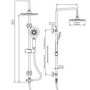 Voir la diapositive 6 : RIDDER RIDDER Jeu de douche et pomme de douche massante Bahamas chrome 91440