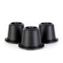 Voir la diapositive 1 : Paris Prix Lot de 3 Capsules à Café Espresso  Ecolo  4cm Noir