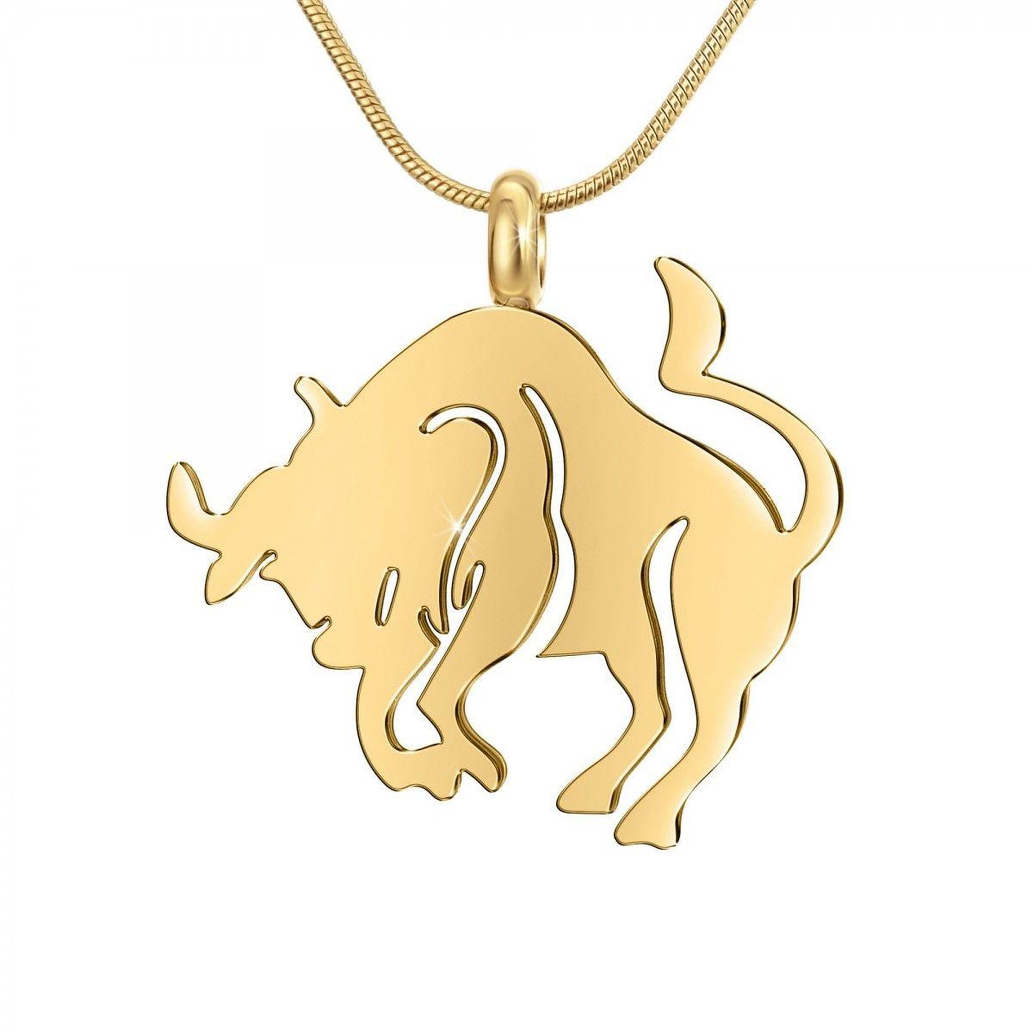 SC BOHEME Collier astrologie  Taureau  SC Bohème en Acier Finement doré