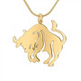 Voir la diapositive 1 : SC BOHEME Collier astrologie  Taureau  SC Bohème en Acier Finement doré