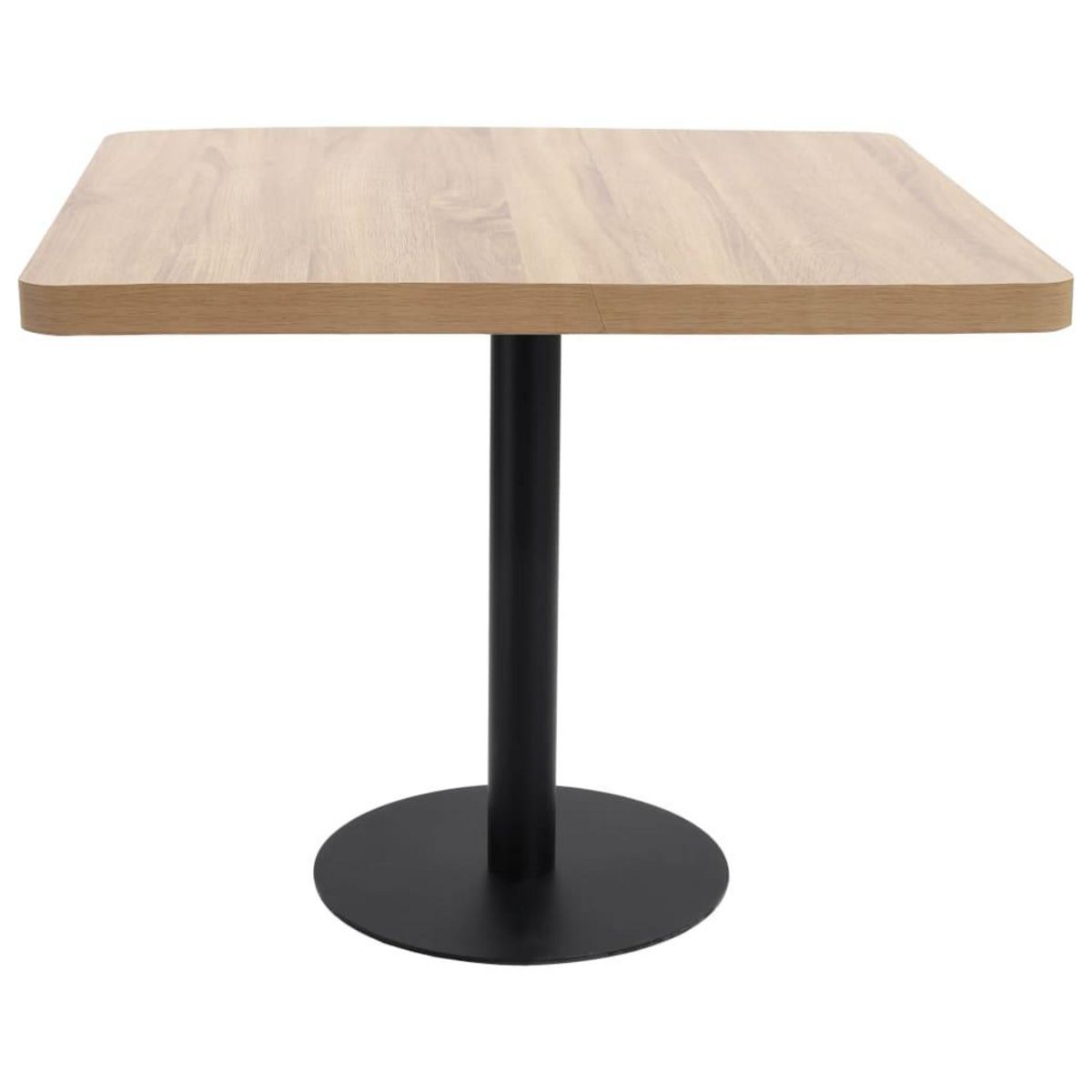 VIDAXL Table de bistro marron clair 80x80 cm MDF