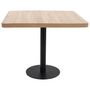 Voir la diapositive 2 : VIDAXL Table de bistro marron clair 80x80 cm MDF