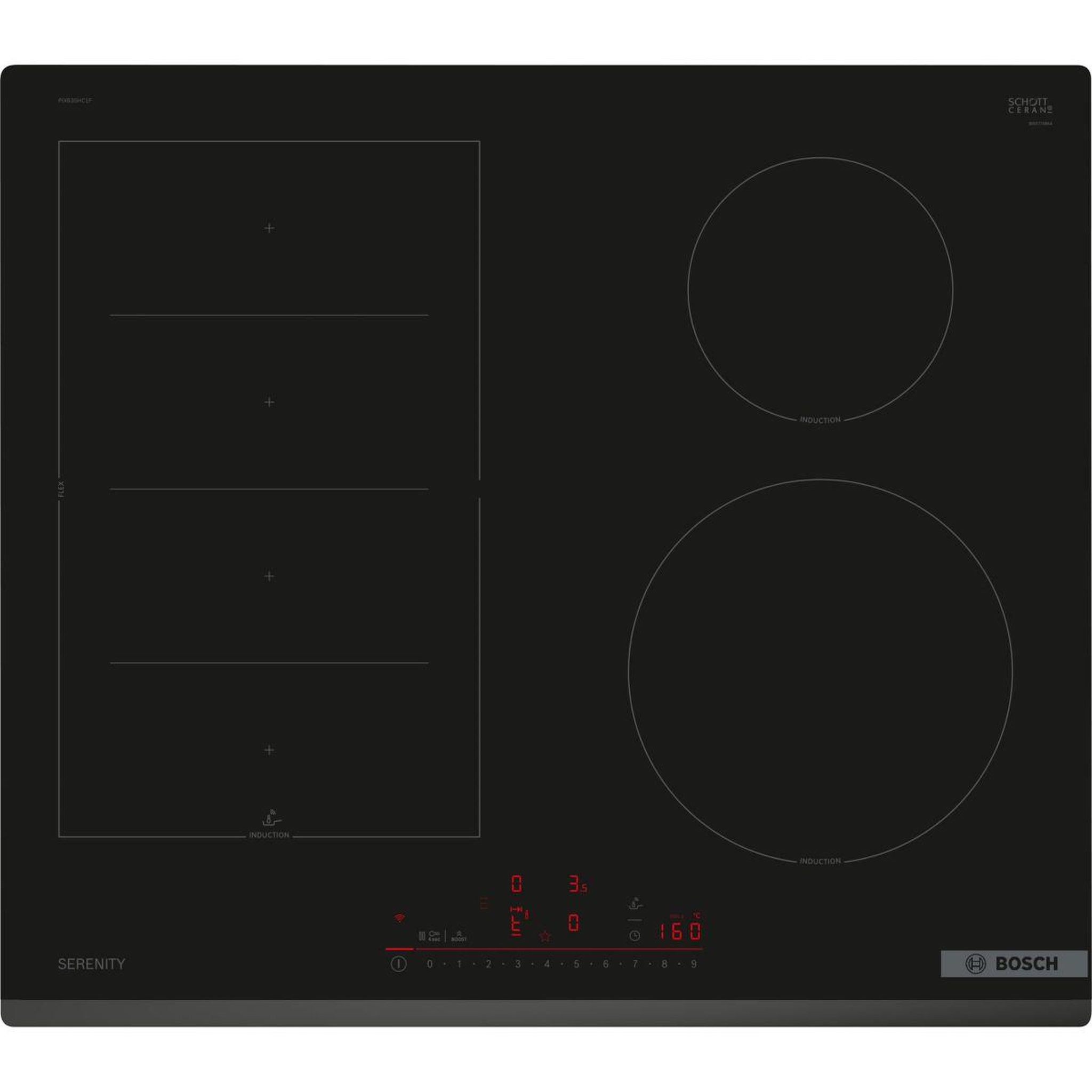 BOSCH Plaque induction pix63shc1f serenity flexinduction