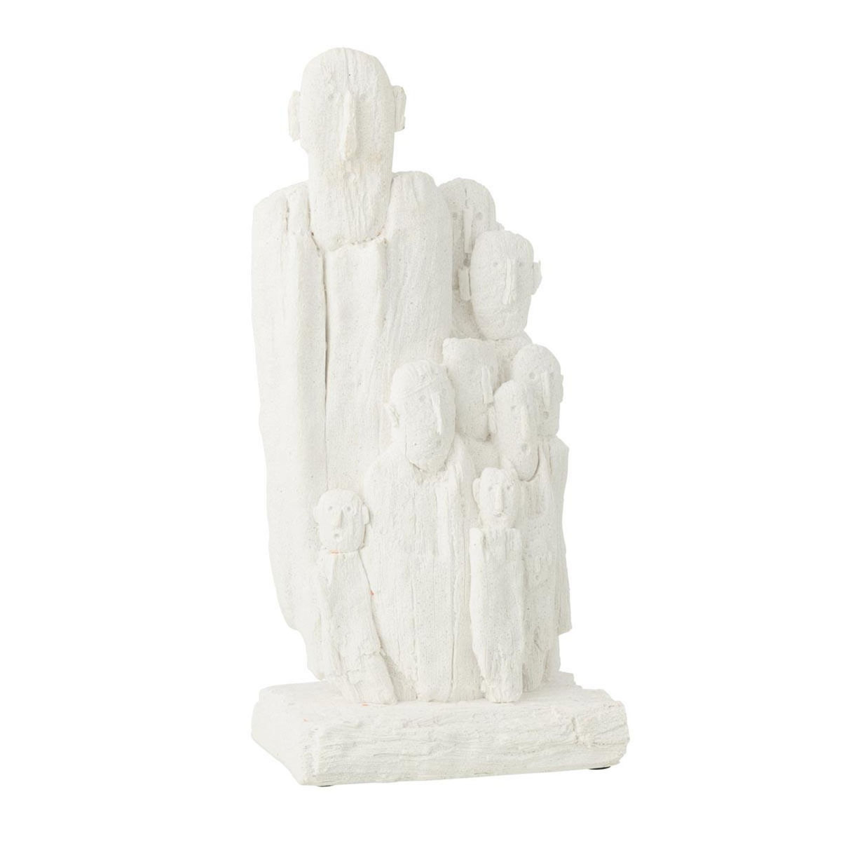 Paris Prix Statuette Groupe de Personnes  Coco  37cm Blanc