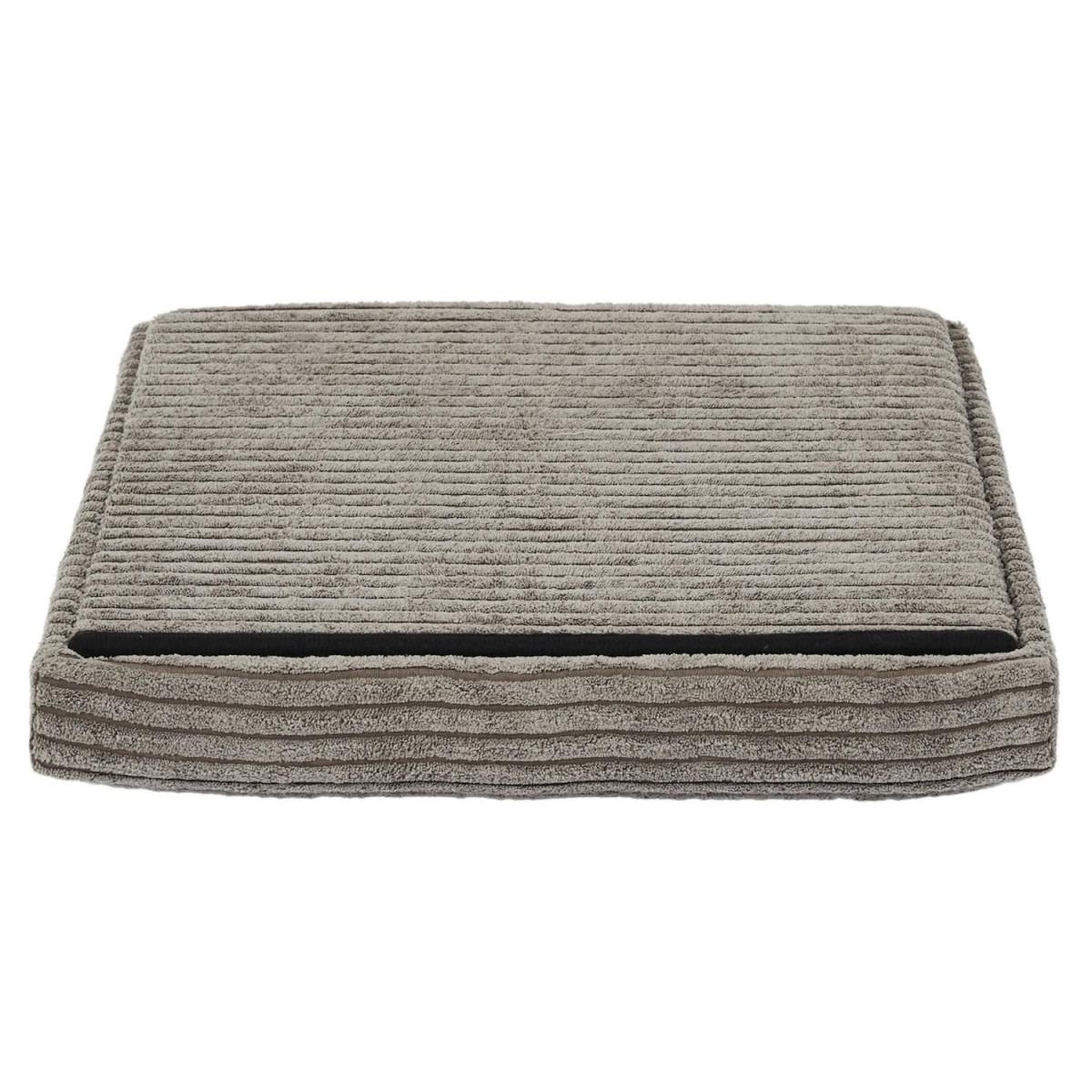 Voir la diapositive 4 : The Home Deco Factory Pouf coffre pliable côtelé  scott  38cm taupe