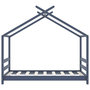 Voir la diapositive 4 : VIDAXL Cadre de lit d'enfant Gris Bois de pin massif 70x140 cm
