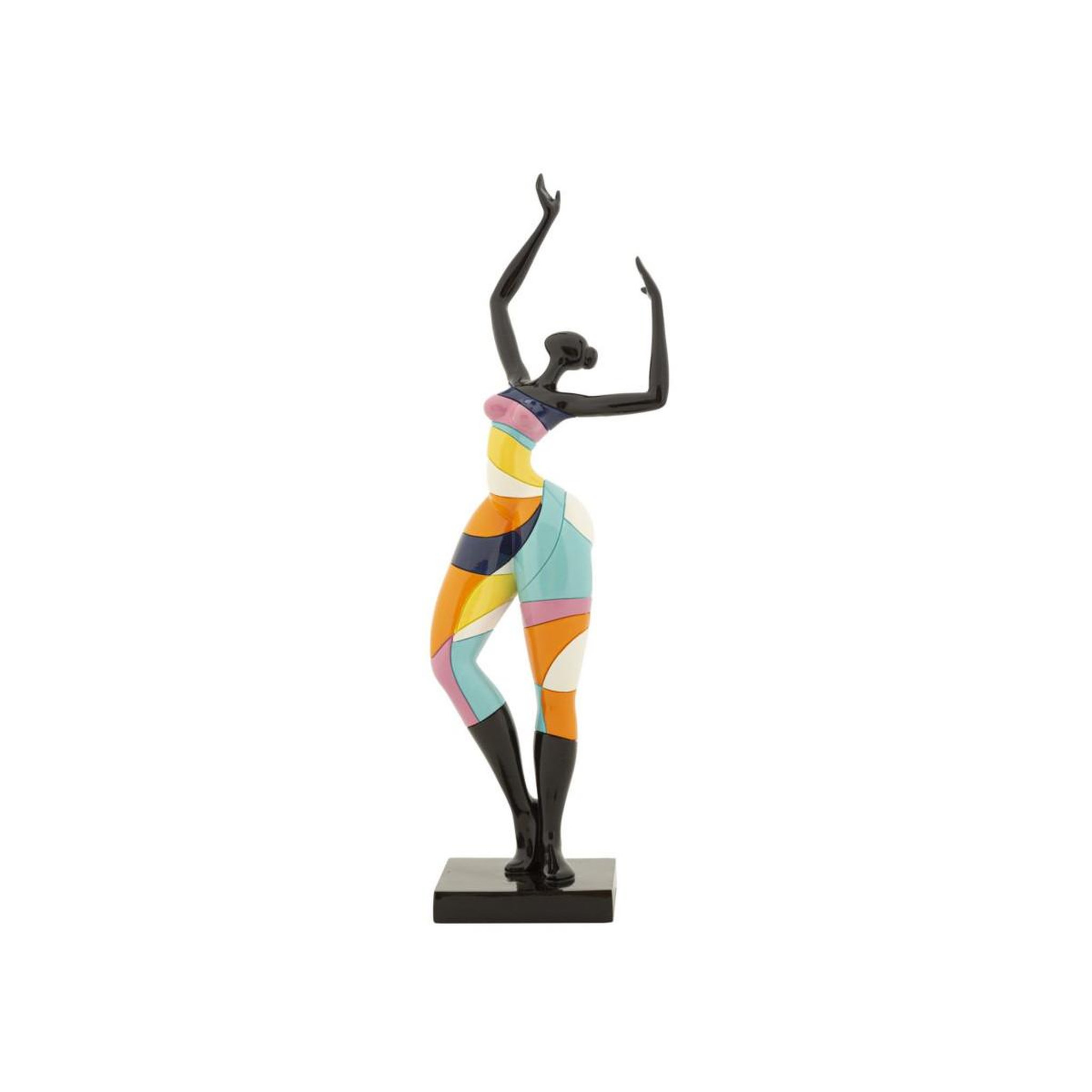Paris Prix Statuette Femme Danseuse  Rubic  38cm Multicolore