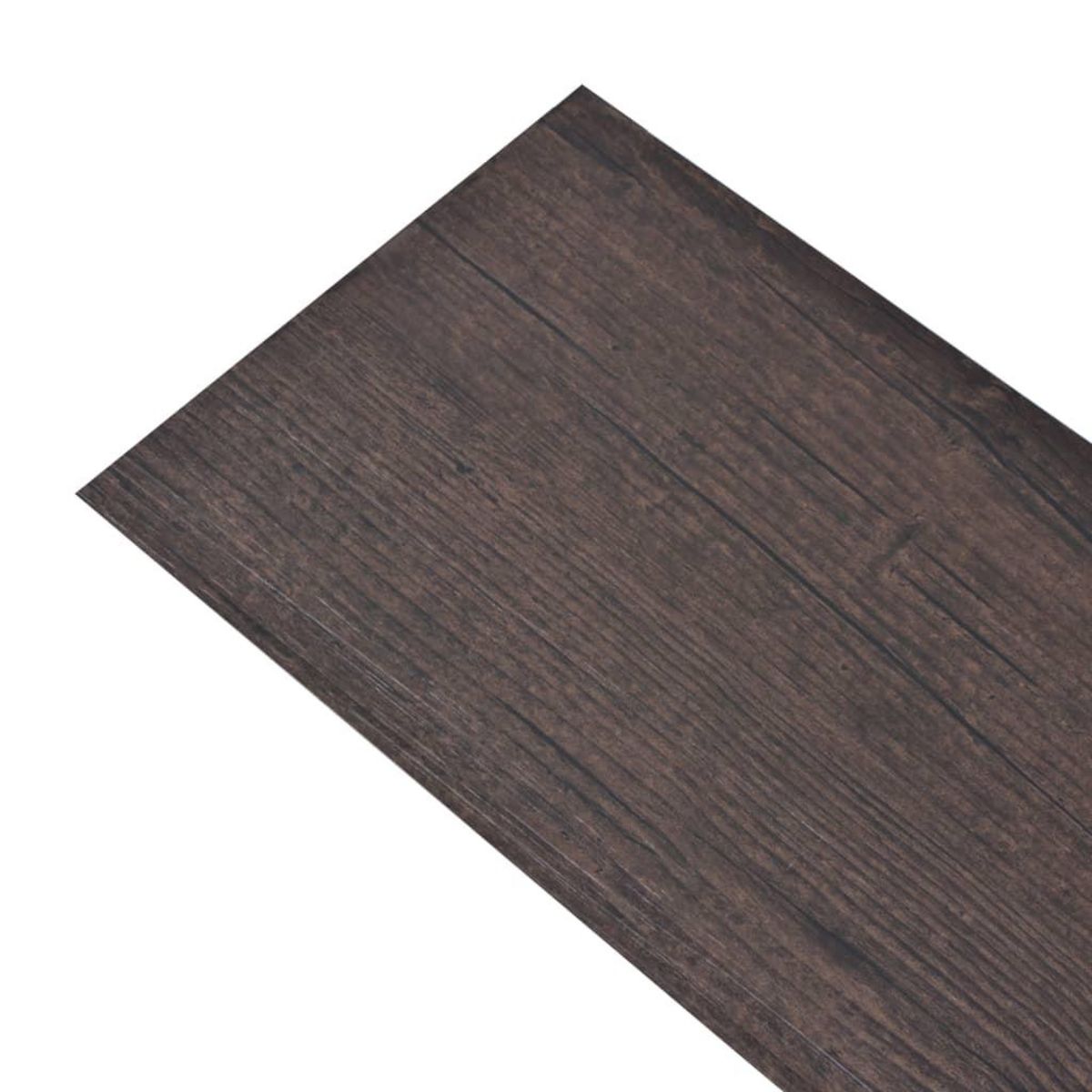 VIDAXL Planches de plancher PVC autoadhesif 2,51 m^2 2 mm Marron fonce