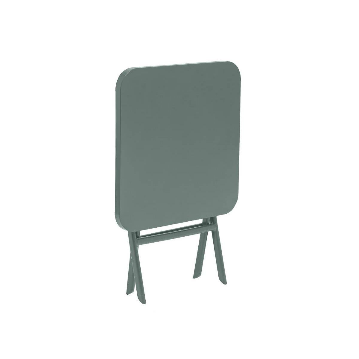 HESPERIDE Table d'appoint carrée pliante Greensboro Olive - 40 x 40 cm - Hespéride