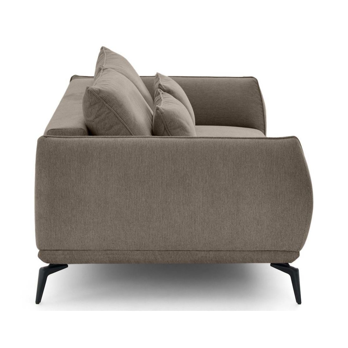 LISA DESIGN Arica - canapé droit 3 places convertible en tissu texturé