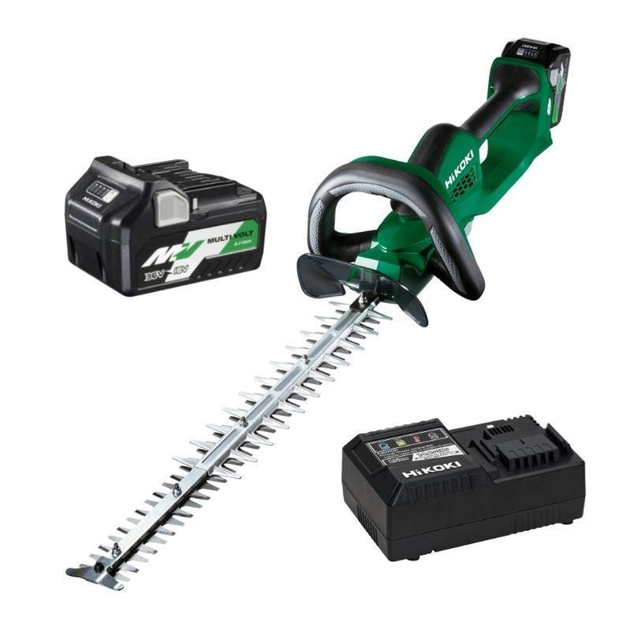 HIKOKI Taille-haies 62cm 36V Multivolt HIKOKI CH3656DAWBZ - 1 batterie 2.5Ah + chargeur rapide