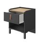 Voir la diapositive 2 : Chevet 1 tiroir L38xP34xH47 cm COPENHAGUE