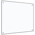 VIDAXL Dosseret de cuisine Transparent 70x60 cm Verre trempé