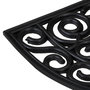 Voir la diapositive 4 : VIDAXL Tapis de porte demi-rond 45x75 cm caoutchouc
