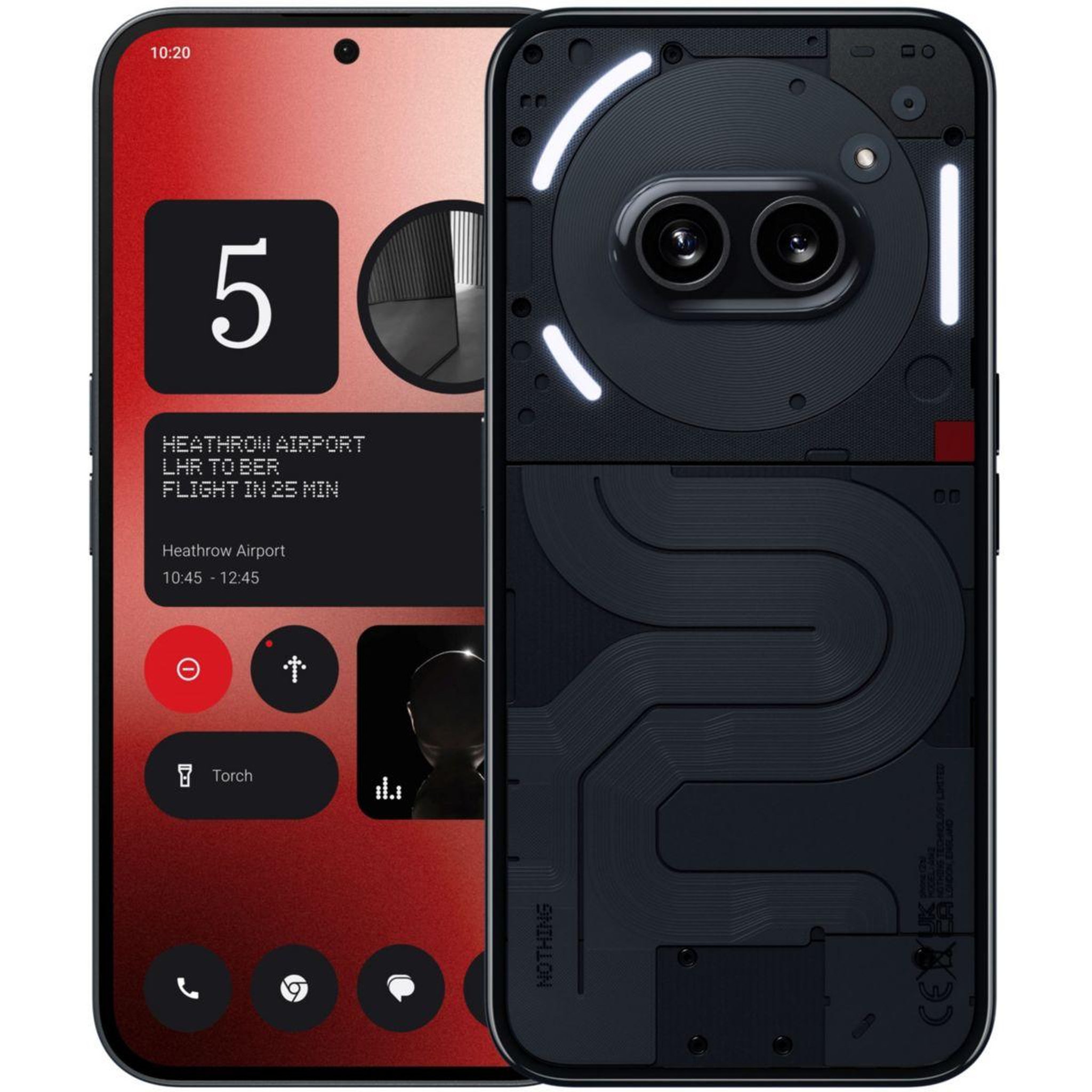 Voir la diapositive 1 : NOTHING Smartphone Phone (2a) Noir 12+256Go
