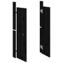 Voir la diapositive 4 : VIDAXL Portes de cuisine d extérieur 2 pcs noir bois de pin massif