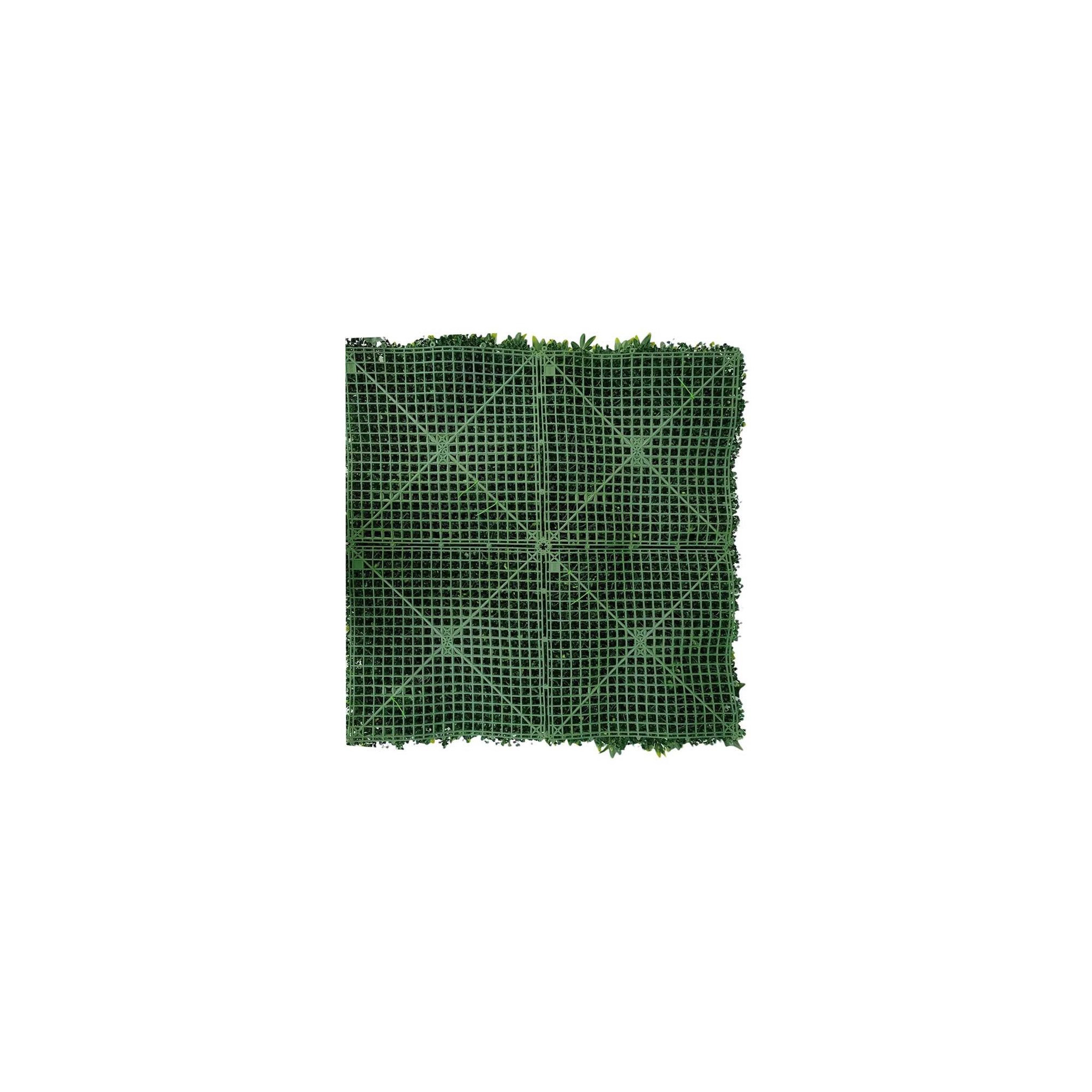 Voir la diapositive 2 : Mur végétal artificiel - modèle fleur blanche - dimensions : 100 x 100 cm
