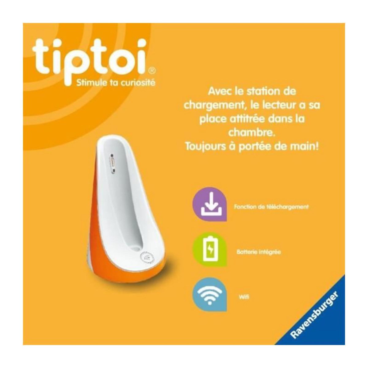 RAVENSBURGER Ravensburger-tiptoi Station charge-4005556001798-A partir de 3 ans