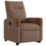Voir la diapositive 4 : VIDAXL Fauteuil de massage inclinable Marron Tissu