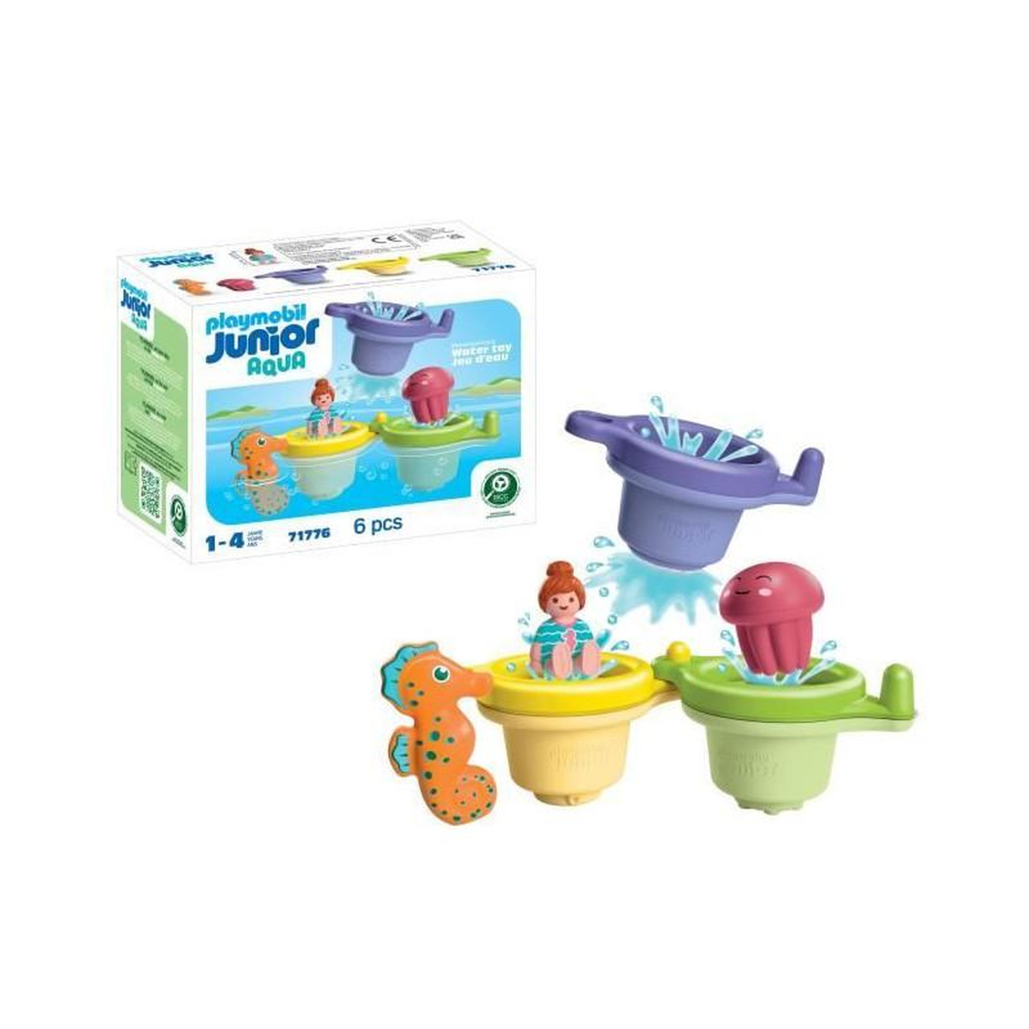 Voir la diapositive 3 : PLAYMOBIL 71776  junior : trio tasses flottantes  and  animaux