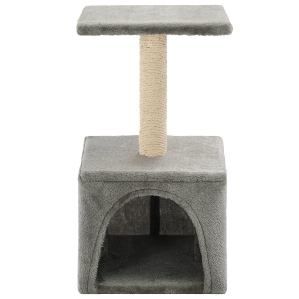 VIDAXL Arbre a chat avec griffoirs en sisal 55 cm Gris
