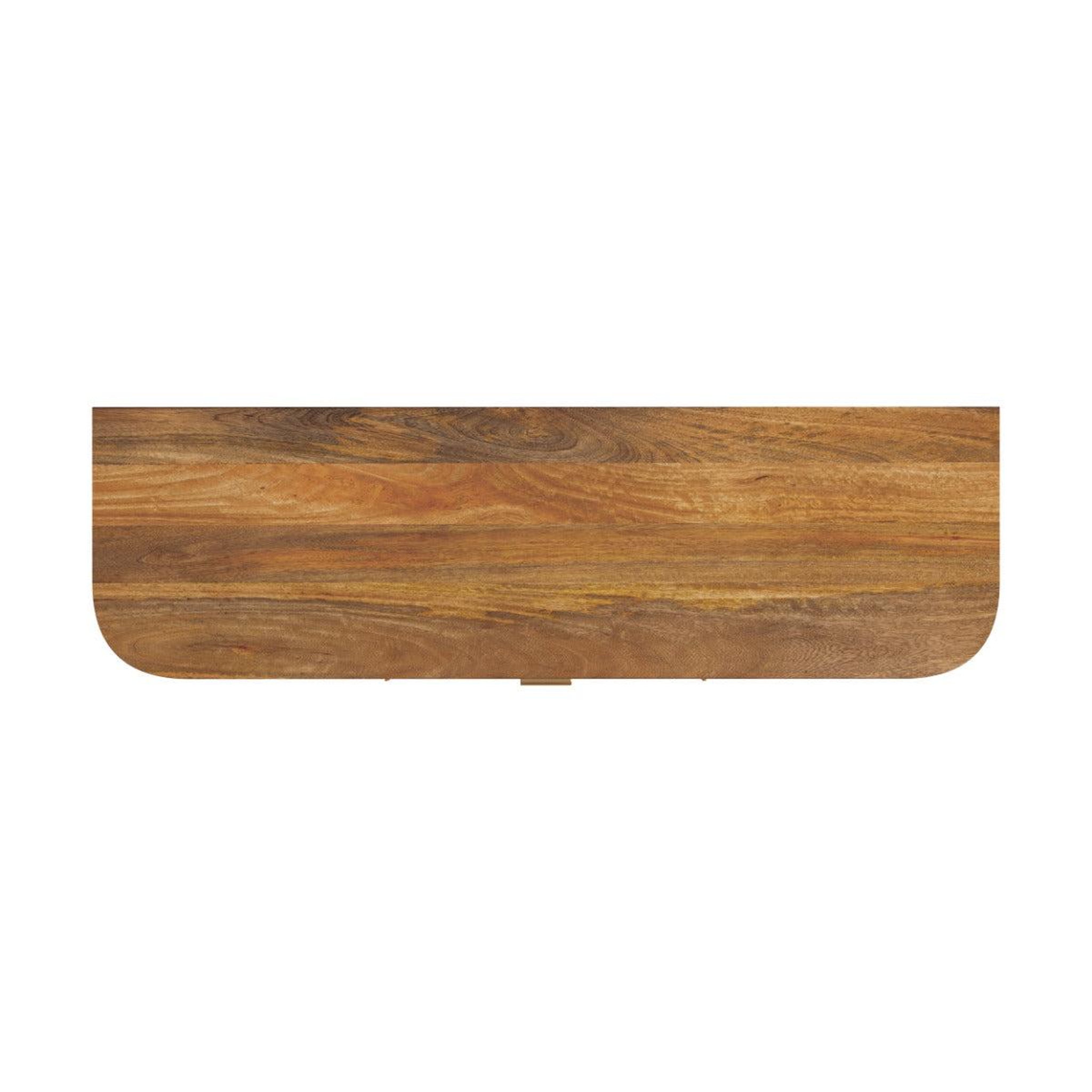 Voir la diapositive 3 : MAISON PAVANE Buffet en bois de manguier et cannage-wava