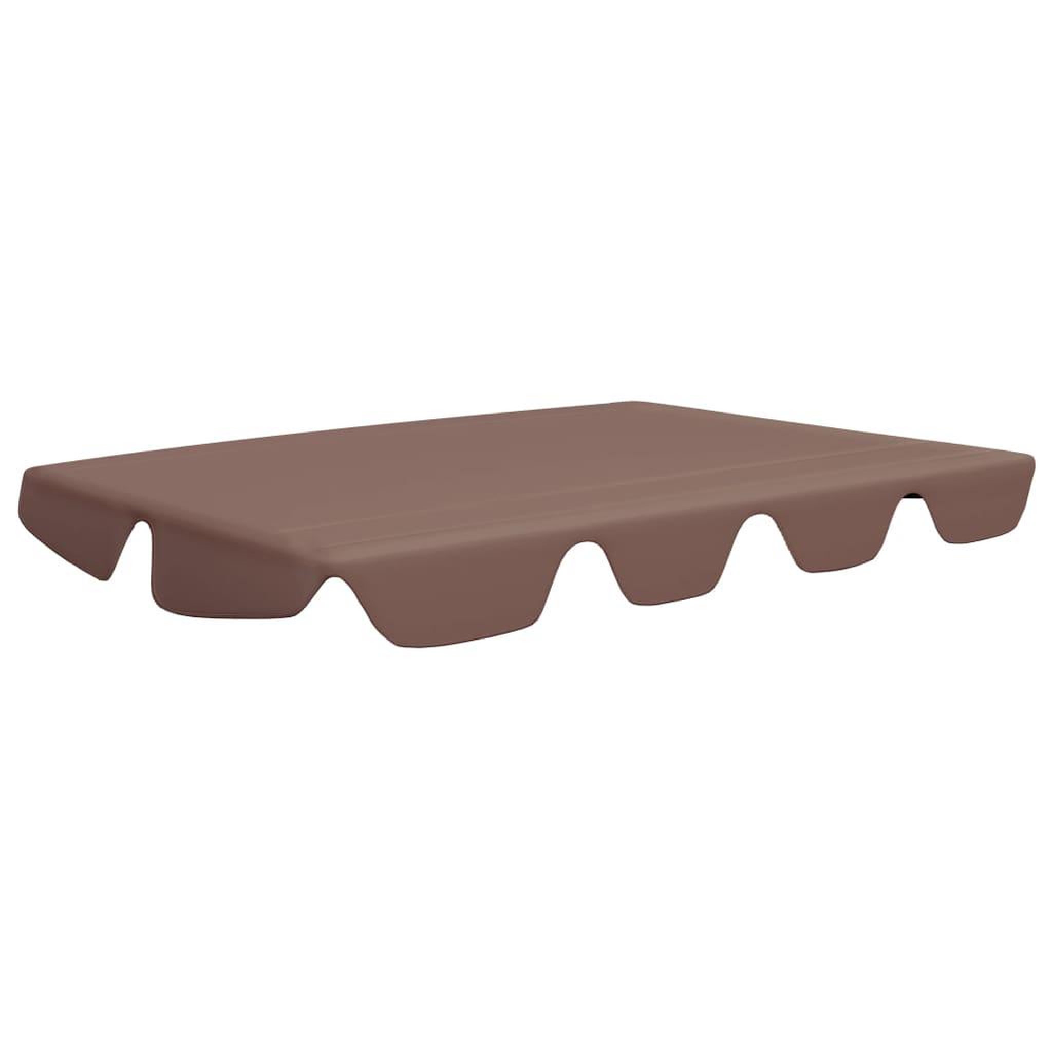 Voir la diapositive 2 : VIDAXL Toit de rechange balançoire marron 188/168x145/110 cm