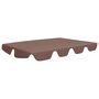 Voir la diapositive 2 : VIDAXL Toit de rechange balançoire marron 188/168x145/110 cm