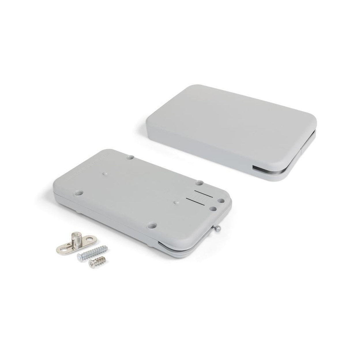 EMUCA SRL Mécanisme pour portes abattant Miniwinch avec cache, 10 Kg, Plastique gris