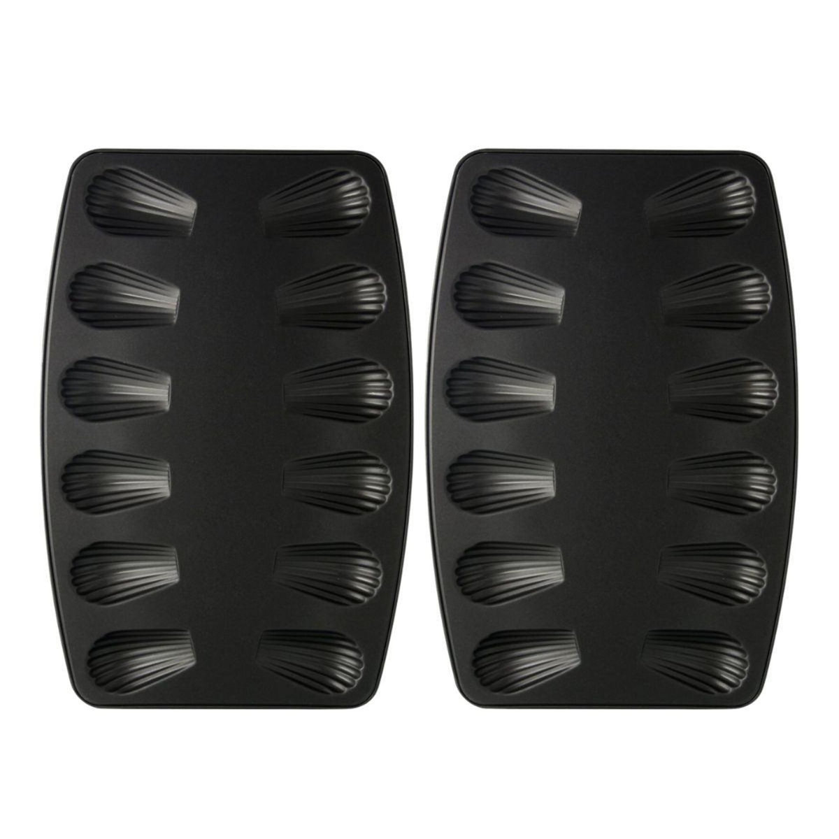 ZENKER Lot de 2 moules à madeleines 12 empreintes Zenker Spécial Countries