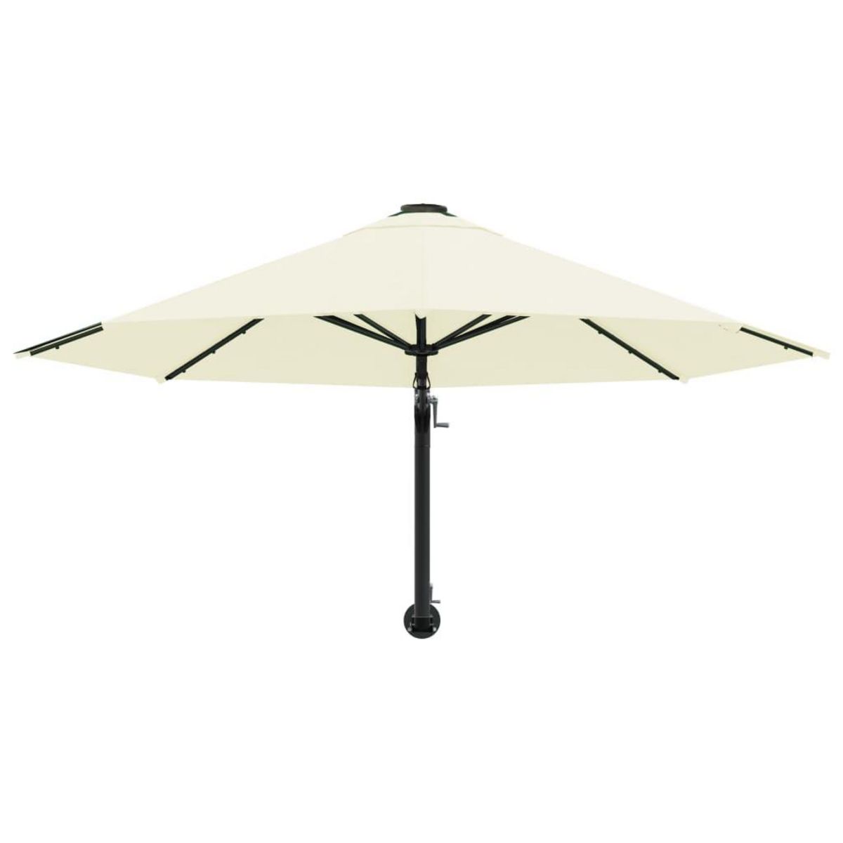 VIDAXL Parasol mural avec mat metallique 300 cm Sable