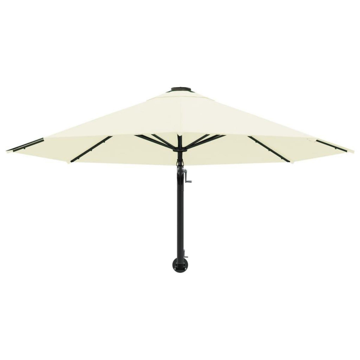 VIDAXL Parasol mural avec mat metallique 300 cm Sable