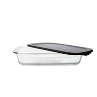 Boîte rectangle en verre avec couvercle 24 x 18 cm transparent Cook & go