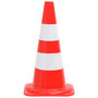 Voir la diapositive 3 : VIDAXL Cones de signalisation reflechissants 4 pcs Rouge et blanc 50cm