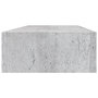 Voir la diapositive 5 : VIDAXL Etagere a tiroir murale Gris beton 60x23,5x10 cm MDF