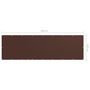 Voir la diapositive 5 : VIDAXL Ecran de balcon Marron 120x400 cm Tissu Oxford