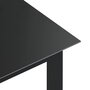 VIDAXL Table de jardin Noir 190x90x74 cm Aluminium et verre