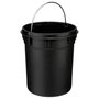Voir la diapositive 2 : FIVE Poubelle de Salle de Bain  Métal  3L Noir