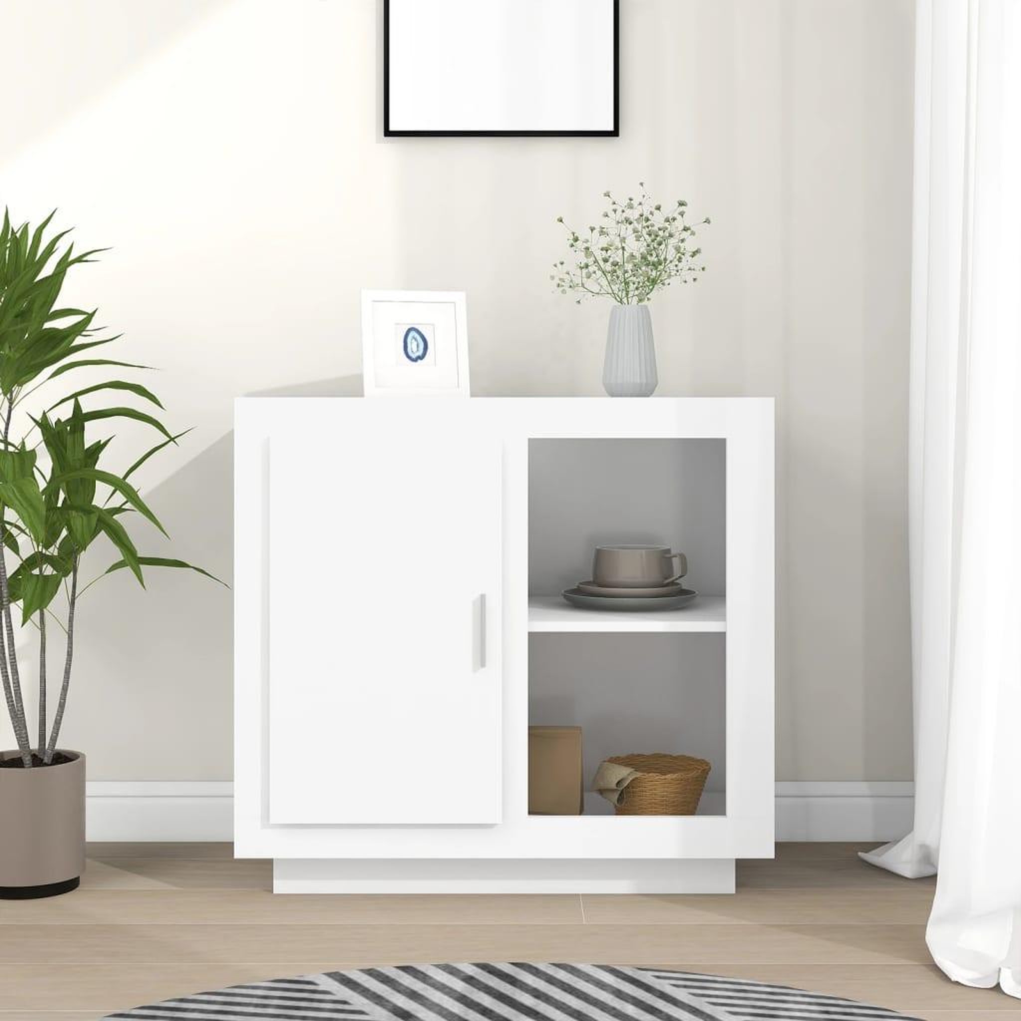 Voir la diapositive 1 : VIDAXL Buffet Blanc 80x40x75 cm