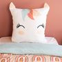 Voir la diapositive 2 : COTE DECO Housse de couette 140x200 + 1 taie Marana microfibre