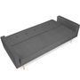 Voir la diapositive 3 : ID MARKET Canapé droit scandinave 3 places convertible LARS gris