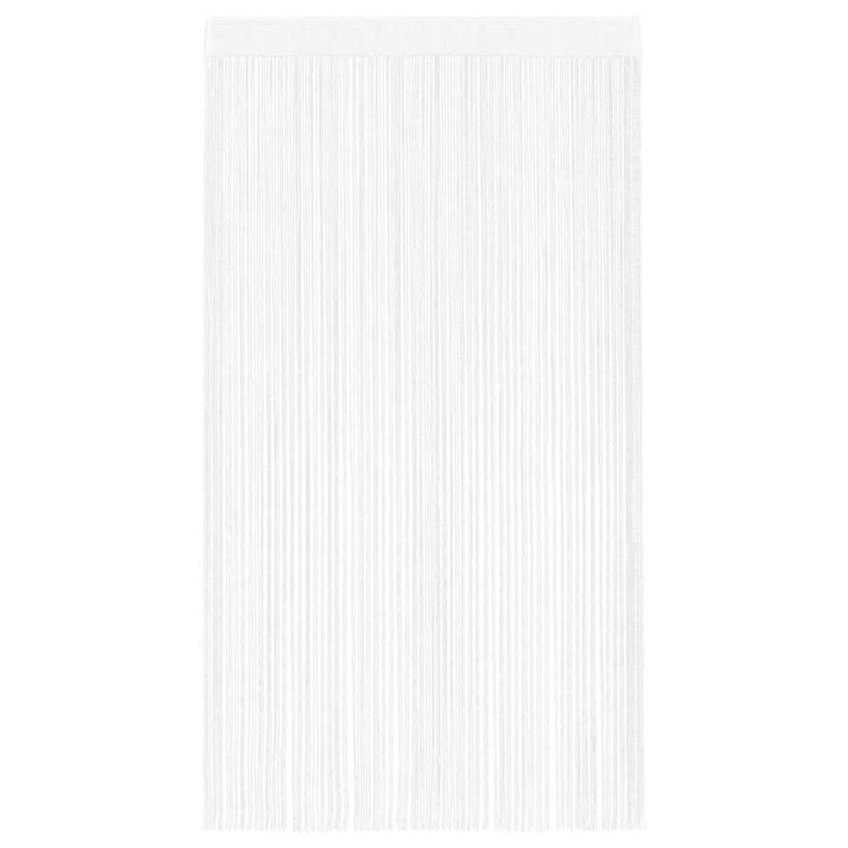 VIDAXL Rideau en fils 2 pcs 100 x 250 cm Blanc
